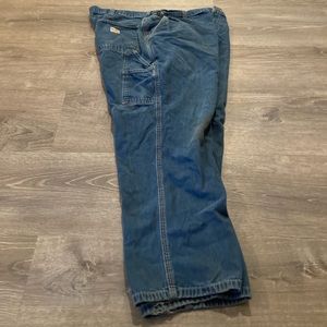 Carhartt FR 40x30 Flame Resistant Men’s Carpenter Pocket Blue Denim Jeans 290-83